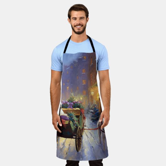 Maltees Kerstfeest Feestelijk Seizoen Schort (Gedragen)