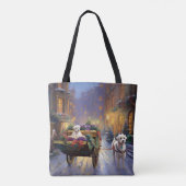 Maltees Kerstfeest Feestelijk Seizoen Tote Bag (Achterkant)