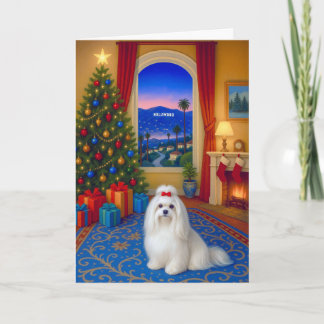 Maltees Kerstkaart Feestdagen Kaart