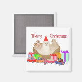 Maltees Kerstmis Magneet (Voorkant / Achterkant)