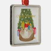 Maltees Kerstmis Metalen Ornament (Rechts)