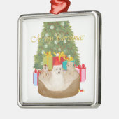 Maltees Kerstmis Metalen Ornament (Links)