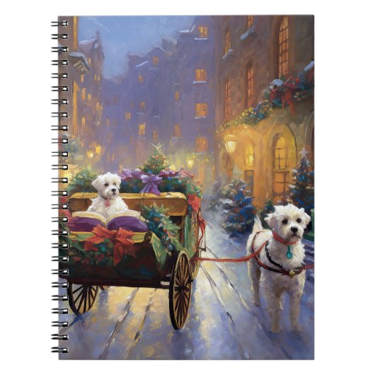 Maltees Kerstseizoen Notitieboek (Voorkant)