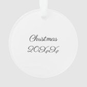 Maltees Klein :Witte hond Bree in gele bloemen Ornament (achterkant)