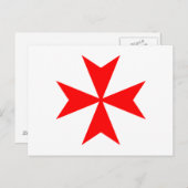 Maltees Kruis Briefkaart (Voorkant / Achterkant)
