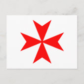 Maltees Kruis Briefkaart (Voorkant)
