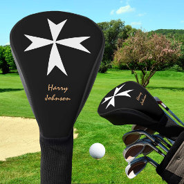 Maltees Kruis en Malta vlag Golf Hoesjes Kruisclub Golfheadcover