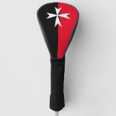 Maltees Kruis en Malta vlaggen Golf Hoesjes/clubs Golfheadcover (Voorkant)