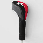 Maltees Kruis en Malta vlaggen Golf Hoesjes/clubs Golfheadcover (Schuin)