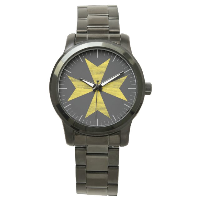 Maltees Kruis Horloge (Voorkant)