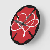 MALTEES KRUIS MET HART EN ONEINDIGHEID RONDE KLOK (Hoek)