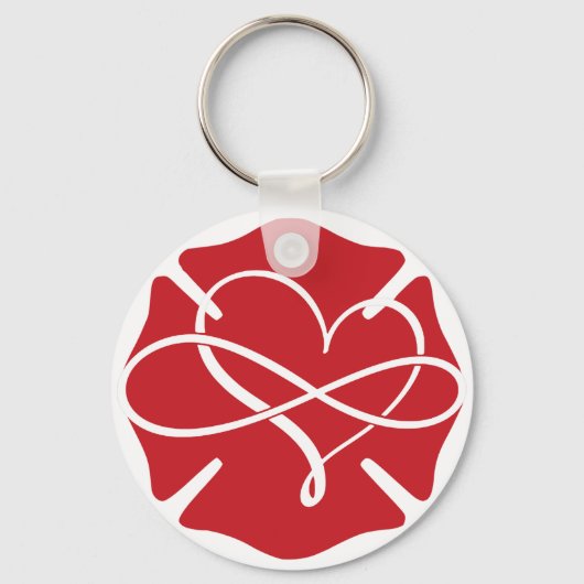 MALTEES KRUIS MET HART EN ONEINDIGHEID SYMBOOL [MH SLEUTELHANGER (Voorkant)
