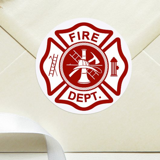 Maltees kruis op een witte achtergrond ronde sticker