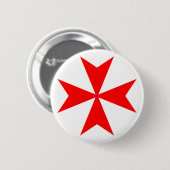 Maltees Kruis Ronde Button 5,7 Cm (Voorkant /achterkant)