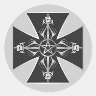 Maltees Kruis Ronde Sticker