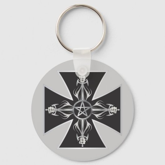 Maltees Kruis Sleutelhanger (Voorkant)