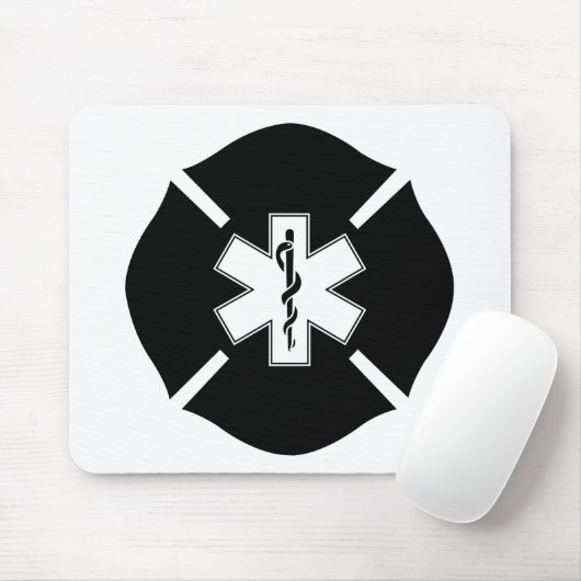 Maltees Kruis & Ster van het Leven Muismat (Met muis)