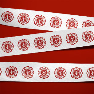 Maltees kruis symbolenpatroon satijnen lint