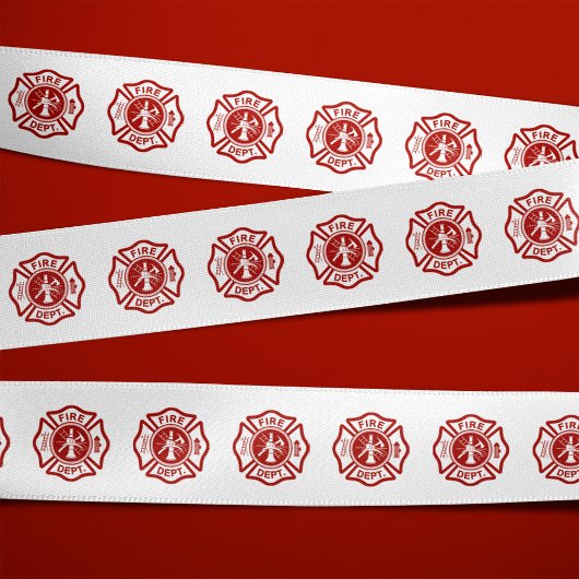 Maltees kruis symbolenpatroon satijnen lint