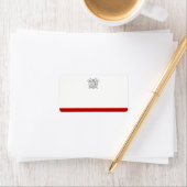 Maltees kruis symbool | Leeg adres Etiket (Insitu)