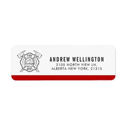 Maltees kruis symbool | Retouradres Etiket (Voorkant)