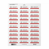 Maltees kruis symbool | Retouradres Etiket (Full Sheet)