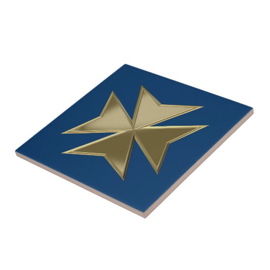 Maltees kruis tegeltje (Zijkant)