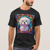 Maltees Kunstglas-in-loodramen T-shirt (Voorkant)