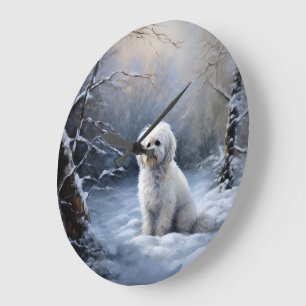 Maltees Laat het sneeuwen Kerstmis Grote Klok