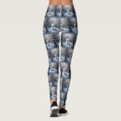 Maltees Laat het sneeuwen Kerstmis Leggings (Achterkant)