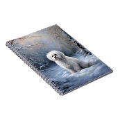 Maltees Laat het sneeuwen Kerstmis Notitieboek (Rechterzijde)