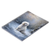 Maltees Laat het sneeuwen Kerstmis Notitieboek (Linkerzijde)