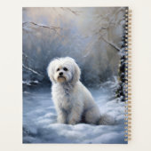 Maltees Laat het sneeuwen Kerstmis Planner (Achterkant)