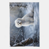 Maltees Laat het sneeuwen Kerstmis Theedoek (Verticaal)