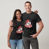 Maltees Mama Florals Cute Dog Mam Moederdag T-shirt (Unisex)