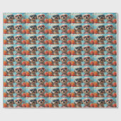 Maltees met Heart Rozen Valentijnsdag Cadeaupapier (Vlak)