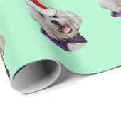 Maltees met Santa Hat Cadeaupapier (Rol Hoek)