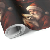 Maltees met sinterklaas feestelijke kerst cadeaupapier (Rol Hoek)