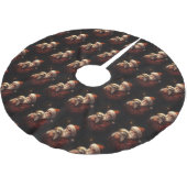 Maltees met sinterklaas feestelijke kerst kerstboom rok (Gekanteld)