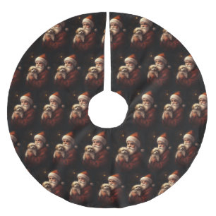 Maltees met sinterklaas feestelijke kerst kerstboom rok