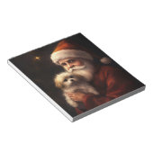 Maltees met sinterklaas feestelijke kerst notitieblok (Schuin)