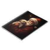 Maltees met sinterklaas feestelijke kerst notitieboek (Linkerzijde)