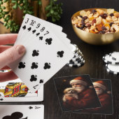Maltees met sinterklaas feestelijke kerst pokerkaarten (Insitu)