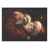 Maltees met sinterklaas feestelijke kerst tafelkleed (Voorkant (Horizontaal))