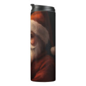 Maltees met sinterklaas feestelijke kerst thermosbeker (Geroteerd rechts)