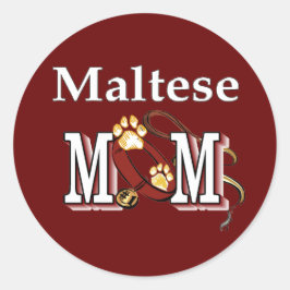 Maltees MOM Gifts Ronde Sticker