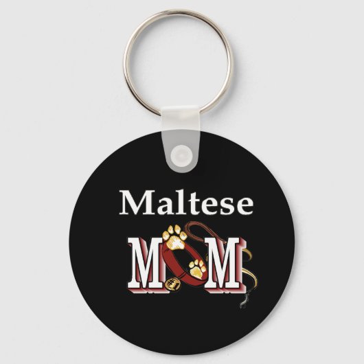 Maltees MOM Gifts Sleutelhanger (Voorkant)
