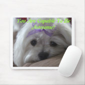 Maltees ontworpen dingen muismat (Met muis)