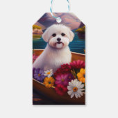 Maltees op een peddel: Een Schilderachtig avontuur Cadeaulabel (Achterkant)