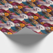 Maltees op een peddel: Een Schilderachtig avontuur Cadeaupapier (Hoek)